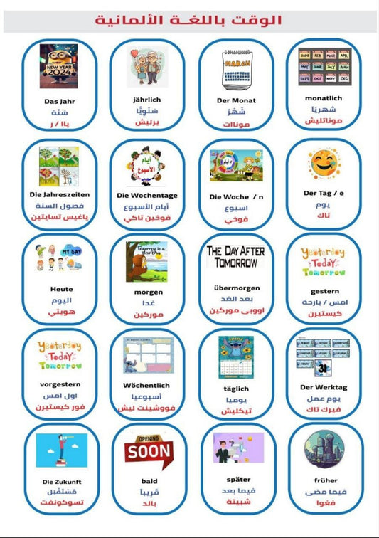 كتاب تعلم اللغة الألمانية بالصور – أهم 8000 كلمة لجميع المستويات